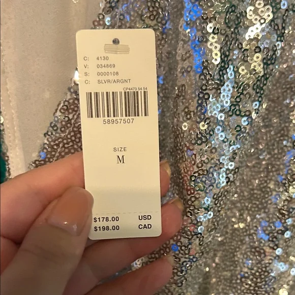 Anthropologie Sequin Wrap dress NWT! - Picture 4 of 12